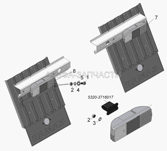 65115-3716002-04 Установка задних фонарей  